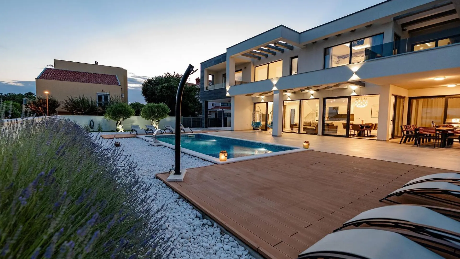 Contemporary Zadar Villa 4 Bedrooms Villa Barako Prestige Private Heated Pool Air-Conditioning Zaton