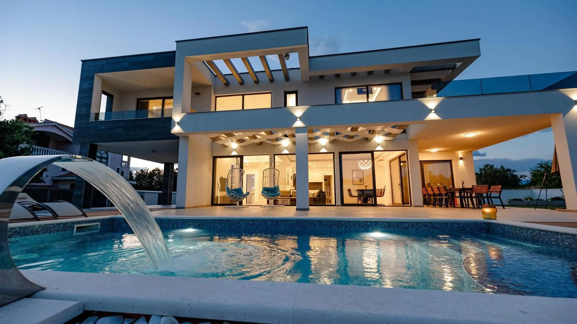 Contemporary Zadar Villa 4 Bedrooms Villa Barako Prestige Private Heated Pool Air-Conditioning Zaton Croatia