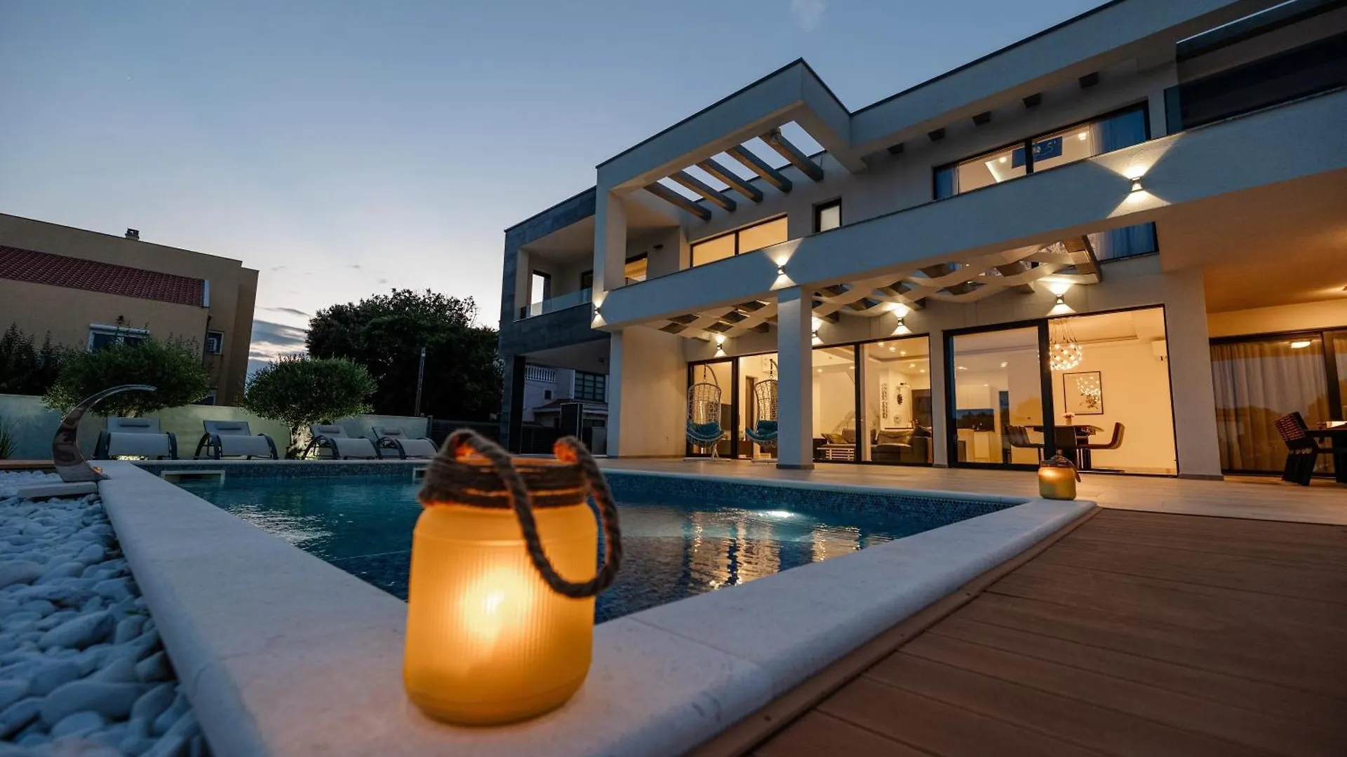 Contemporary Zadar Villa 4 Bedrooms Villa Barako Prestige Private Heated Pool Air-Conditioning Zaton Croatia