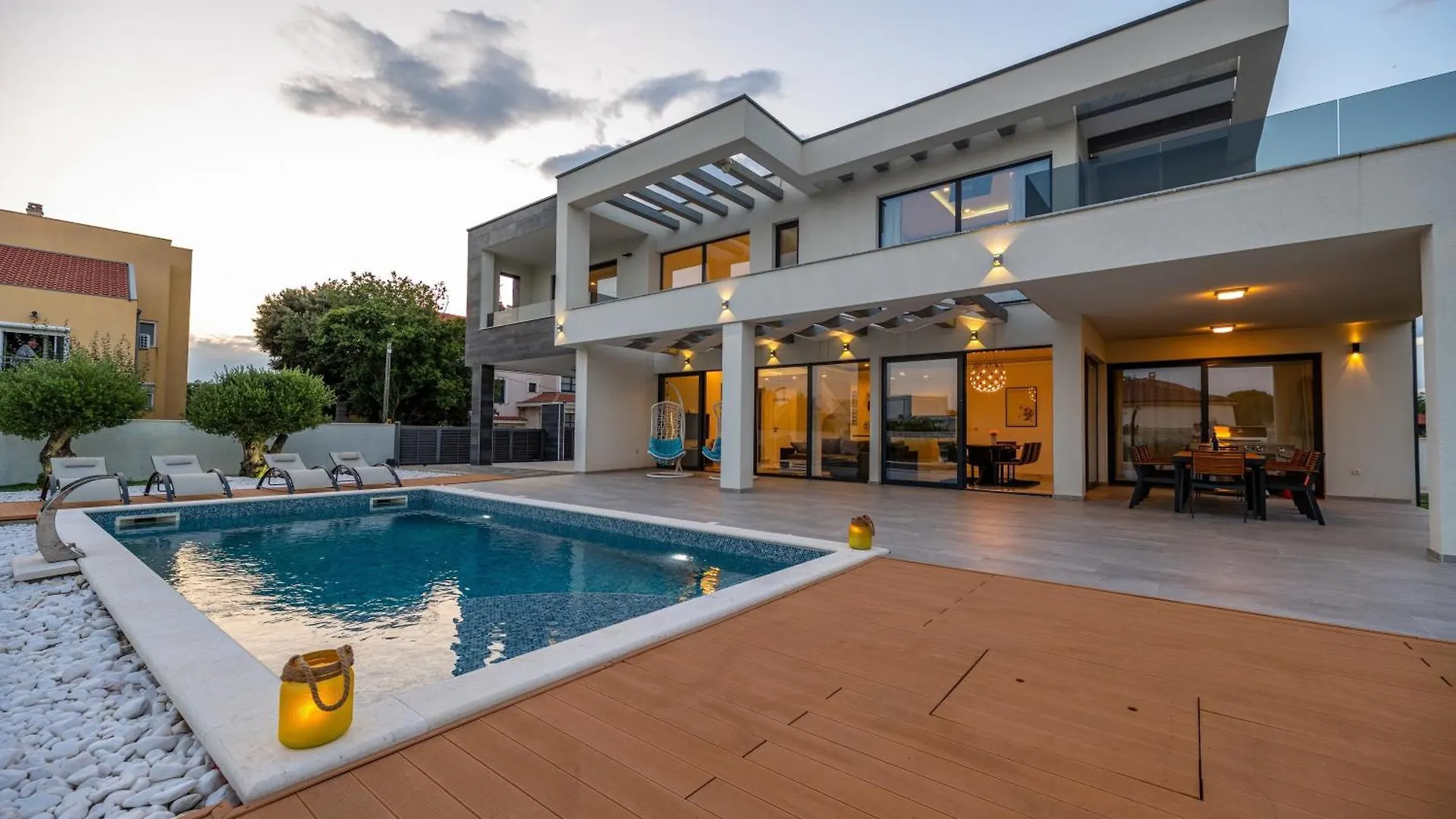 Contemporary Zadar Villa 4 Bedrooms Villa Barako Prestige Private Heated Pool Air-Conditioning Zaton 0*, Nin