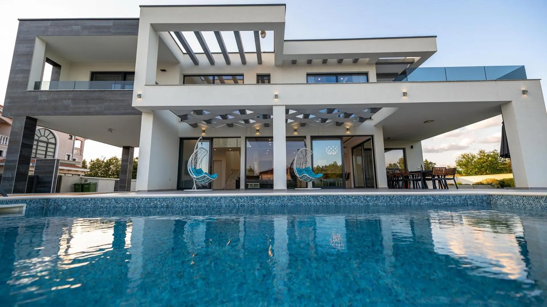 Contemporary Zadar Villa 4 Bedrooms Villa Barako Prestige Private Heated Pool Air-Conditioning Zaton