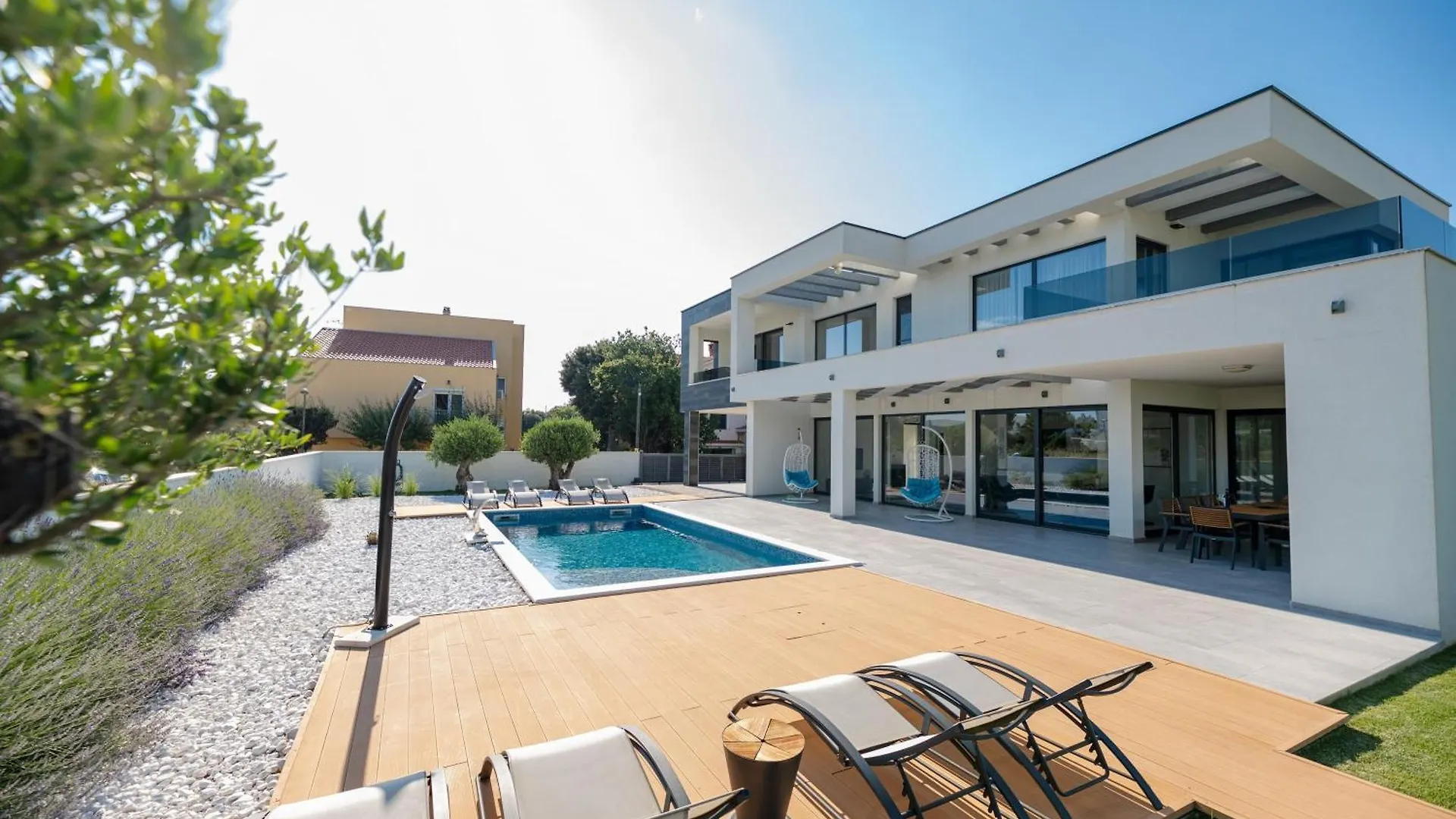 Contemporary Zadar Villa 4 Bedrooms Villa Barako Prestige Private Heated Pool Air-Conditioning Zaton Nin