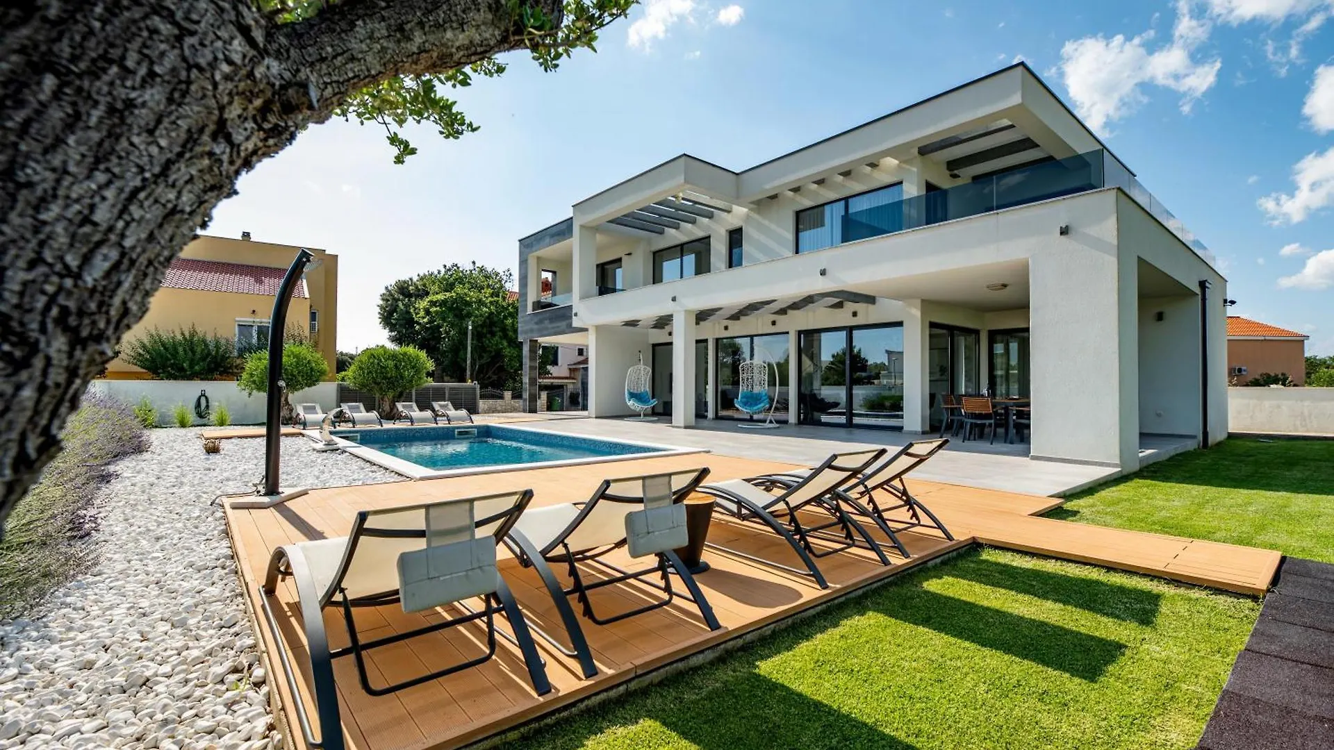 Contemporary Zadar Villa 4 Bedrooms Villa Barako Prestige Private Heated Pool Air-Conditioning Zaton