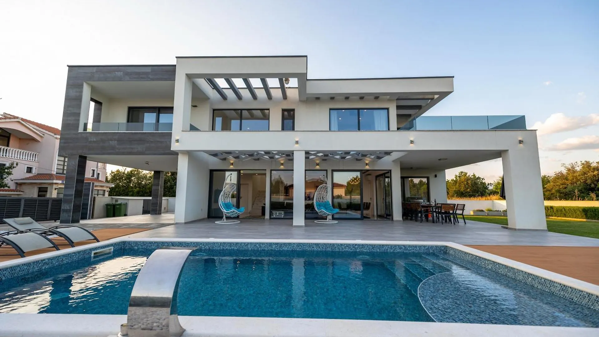 Contemporary Zadar Villa 4 Bedrooms Villa Barako Prestige Private Heated Pool Air-Conditioning Zaton