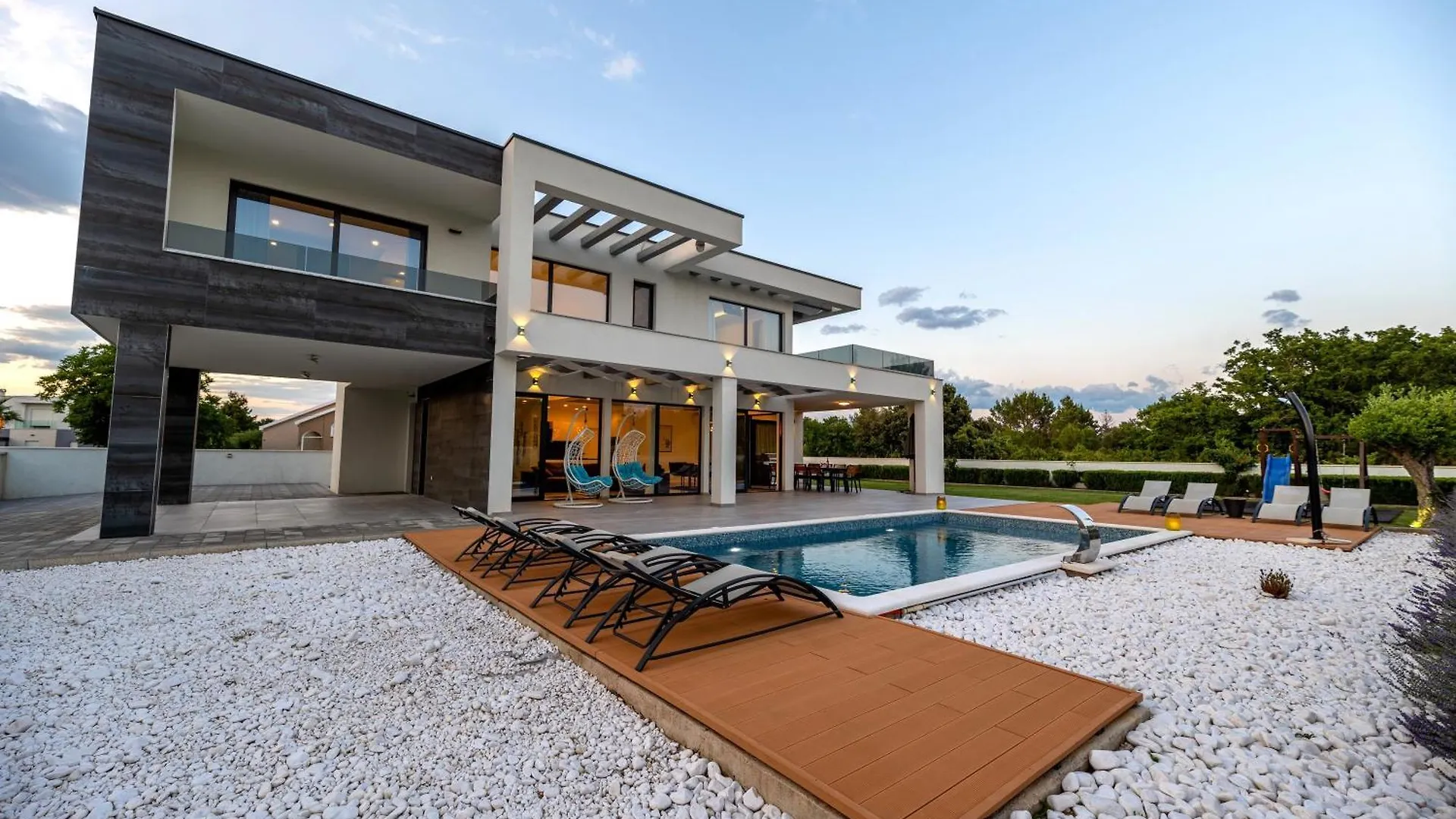 Contemporary Zadar Villa 4 Bedrooms Villa Barako Prestige Private Heated Pool Air-Conditioning Zaton 0*, Nin Croatia