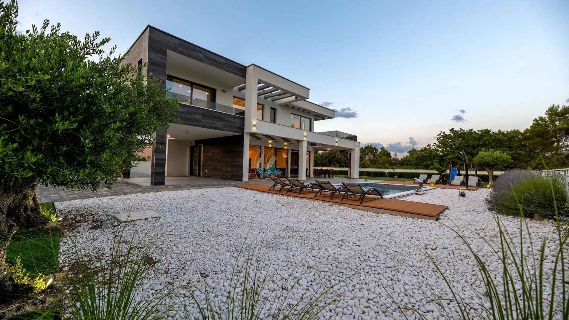 Contemporary Zadar Villa 4 Bedrooms Villa Barako Prestige Private Heated Pool Air-Conditioning Zaton  Nin