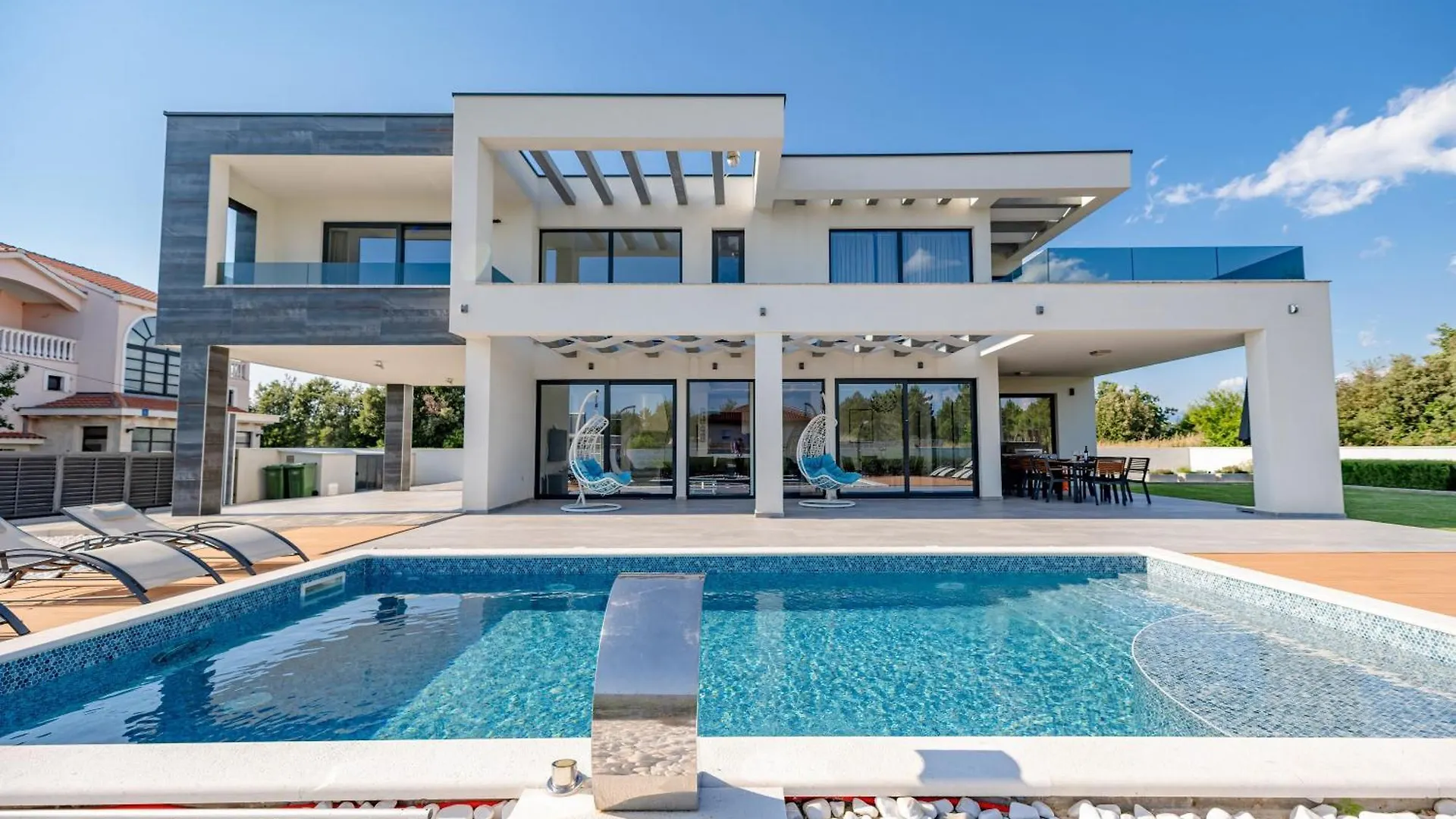 Contemporary Zadar Villa 4 Bedrooms Villa Barako Prestige Private Heated Pool Air-Conditioning Zaton
