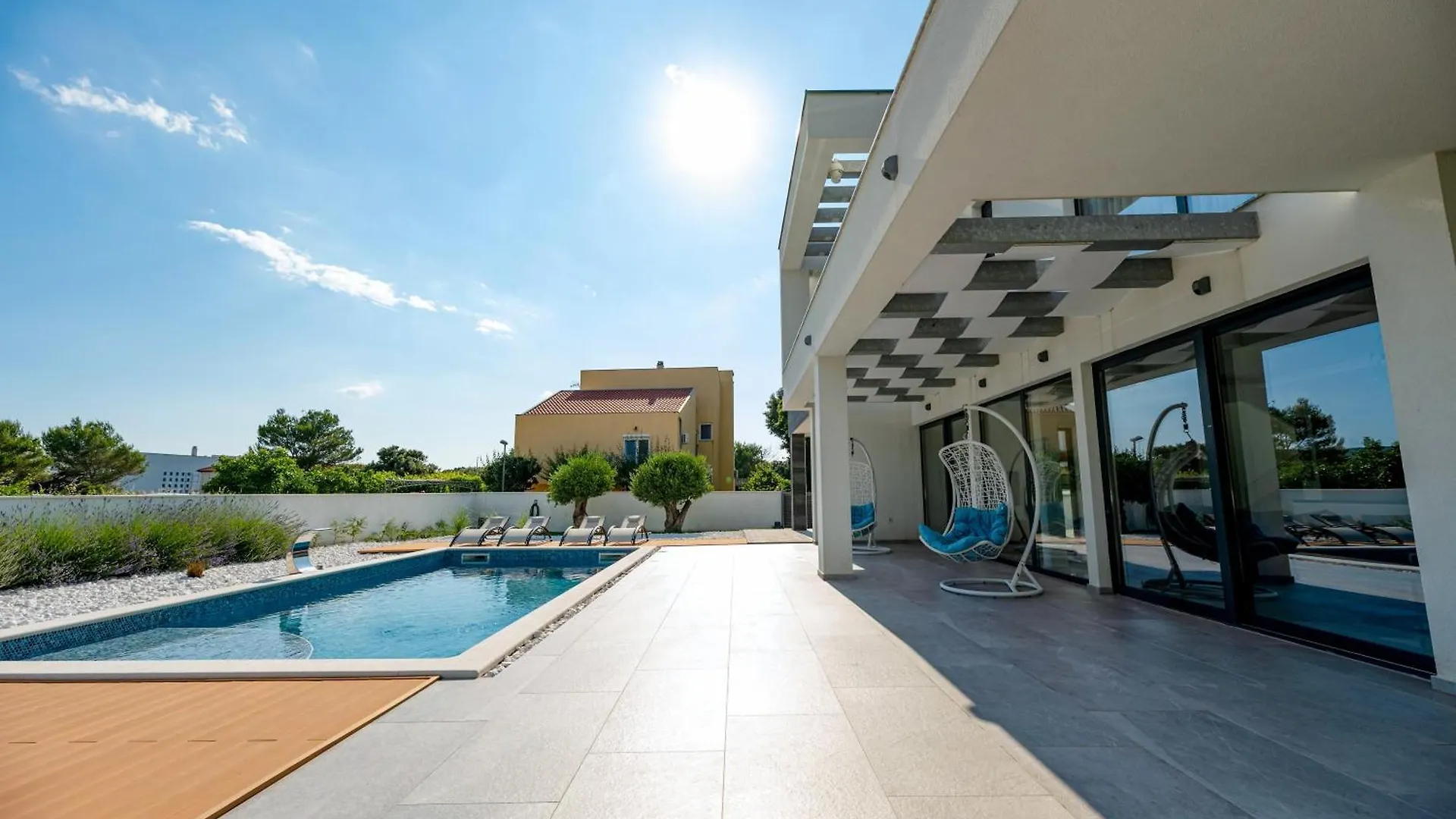 Contemporary Zadar Villa 4 Bedrooms Villa Barako Prestige Private Heated Pool Air-Conditioning Zaton  Nin