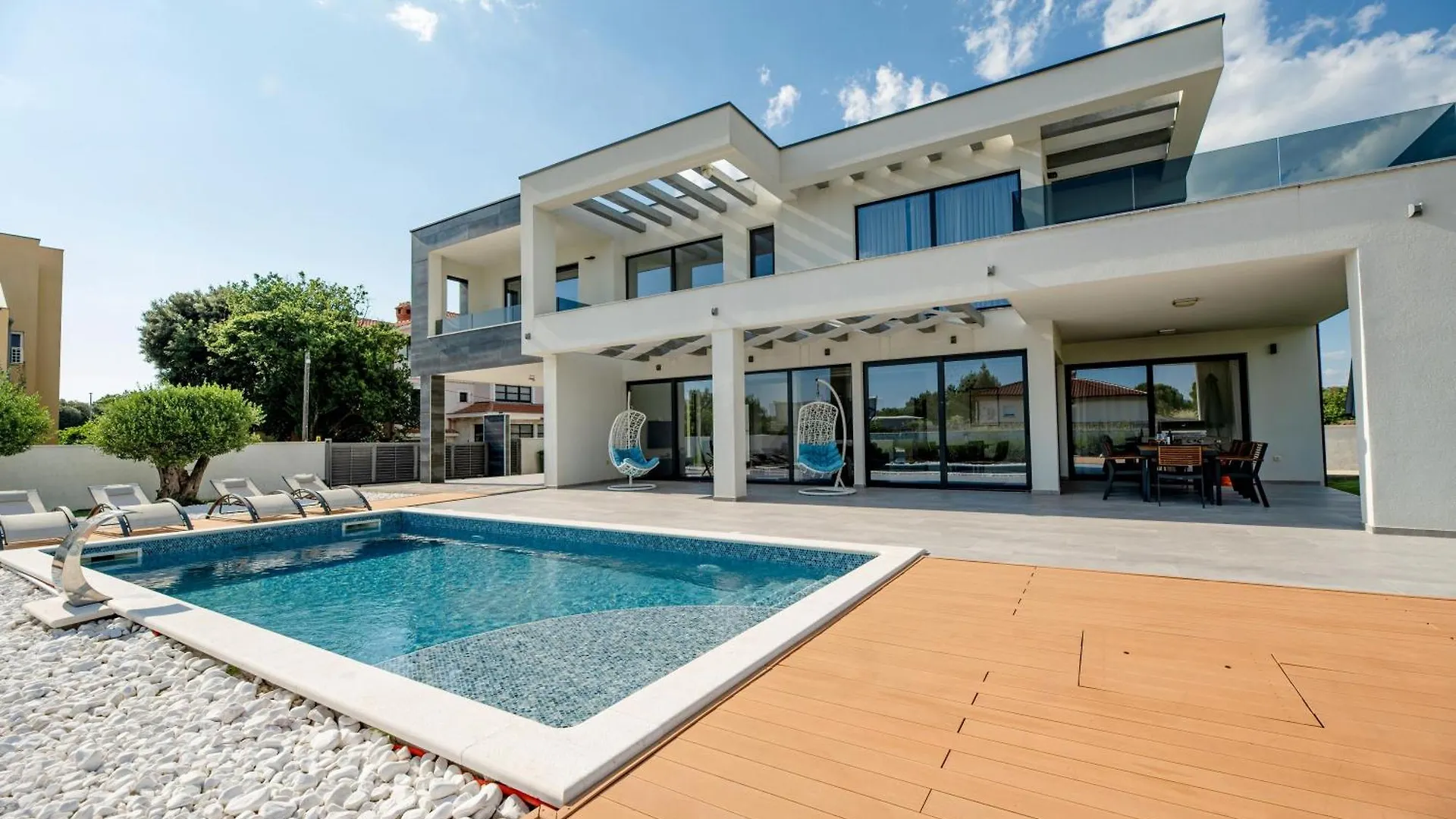 Contemporary Zadar Villa 4 Bedrooms Villa Barako Prestige Private Heated Pool Air-Conditioning Zaton  Nin