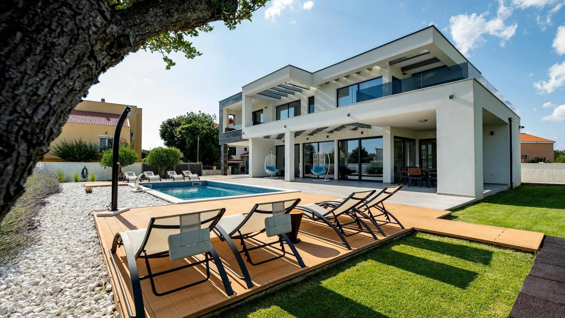 Contemporary Zadar Villa 4 Bedrooms Villa Barako Prestige Private Heated Pool Air-Conditioning Zaton