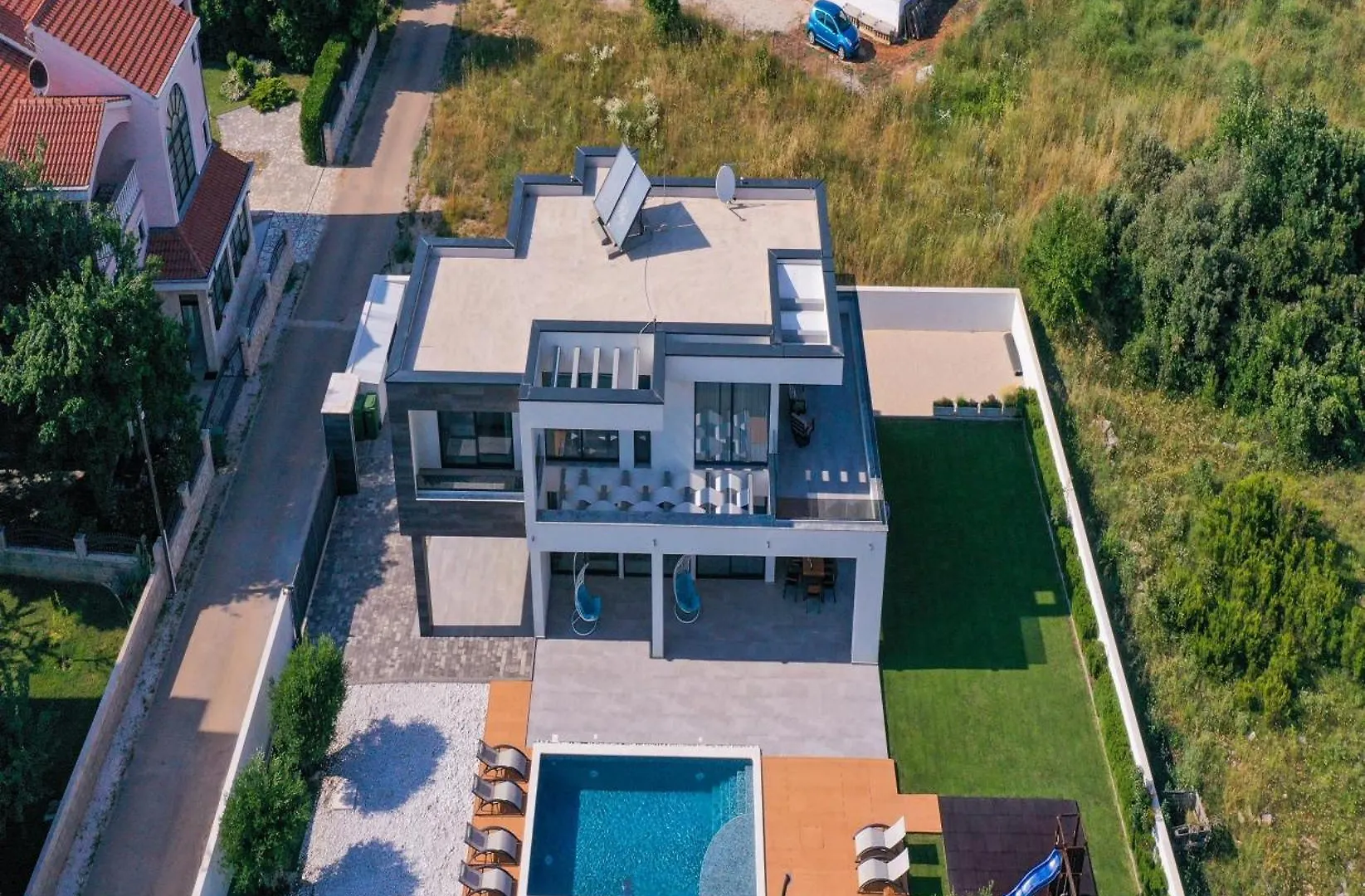 Contemporary Zadar Villa 4 Bedrooms Villa Barako Prestige Private Heated Pool Air-Conditioning Zaton 0*, Nin